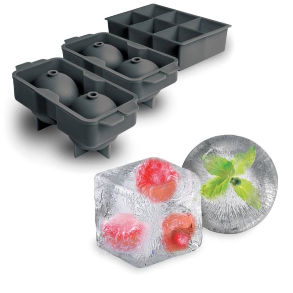 Tovolo Large Ice Molds  Cubes  & Sphere - NIB